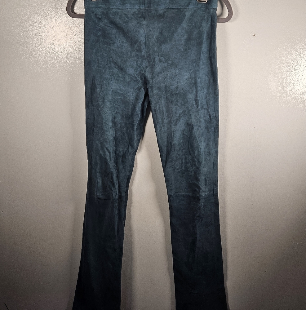 Zinga Blue Suede Straight Leg Pants